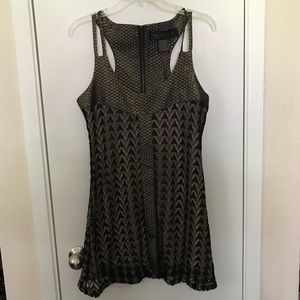 *NWT* Kardashian Kollection gold and Black Dress